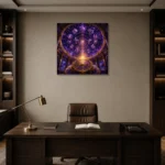Premium Wall Art Kare Html Edition – ASTROLOGYNW2071 displayed in a contemporary gallery-inspired room