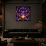Premium Wall Art Kare Html Edition – ASTROLOGYNW2071 shown in a warm modern interior