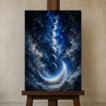Premium Wall Art Dikey Html Edition – ASTROLOGYNW2077 displayed on a studio easel