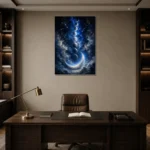 Premium Wall Art Dikey Html Edition – ASTROLOGYNW2077 displayed in a contemporary gallery-inspired room