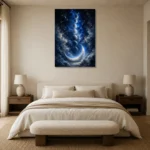 Premium Wall Art Dikey Html Edition – ASTROLOGYNW2077 showcased in an elegant minimalist interior