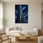 Premium Wall Art Dikey Html Edition – ASTROLOGYNW2078 styled in a refined neutral interior