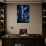 Premium Wall Art Dikey Html Edition – ASTROLOGYNW2078 displayed in a contemporary gallery-inspired room