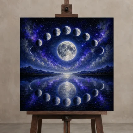 Premium Wall Art Kare Html Edition – ASTROLOGYNW2081 displayed on a studio easel