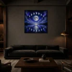 Premium Wall Art Kare Html Edition – ASTROLOGYNW2081 shown in a warm modern interior