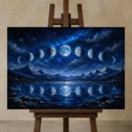 Premium Wall Art Yatay Html Edition – ASTROLOGYNW2087 displayed on a studio easel