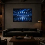 Premium Wall Art Yatay Html Edition – ASTROLOGYNW2087 shown in a warm modern interior