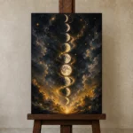 Premium Wall Art Dikey Html Edition – ASTROLOGYNW2091 displayed on a studio easel