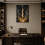 Premium Wall Art Dikey Html Edition – ASTROLOGYNW2091 displayed in a contemporary gallery-inspired room