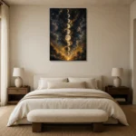 Premium Wall Art Dikey Html Edition – ASTROLOGYNW2091 showcased in an elegant minimalist interior
