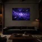 Premium Wall Art Yatay Html Edition – ASTROLOGYNW2095 shown in a warm modern interior
