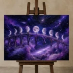 Premium Wall Art Yatay Html Edition – ASTROLOGYNW2096 displayed on a studio easel