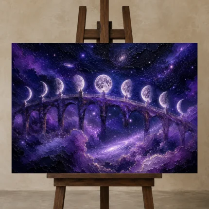 Premium Wall Art Yatay Html Edition – ASTROLOGYNW2096 displayed on a studio easel
