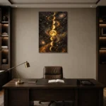 Premium Wall Art Dikey Html Edition – ASTROLOGYNW2097 displayed in a contemporary gallery-inspired room