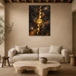 Premium Wall Art Dikey Html Edition – ASTROLOGYNW2097 presented in a sophisticated home setting