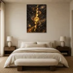 Premium Wall Art Dikey Html Edition – ASTROLOGYNW2097 showcased in an elegant minimalist interior