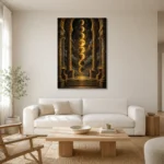 Premium Wall Art Dikey Html Edition – ASTROLOGYNW2099 styled in a refined neutral interior