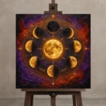 Premium Wall Art Kare Html Edition – ASTROLOGYNW2100 displayed on a studio easel