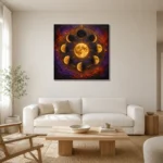 Premium Wall Art Kare Html Edition – ASTROLOGYNW2100 styled in a refined neutral interior