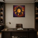 Premium Wall Art Kare Html Edition – ASTROLOGYNW2100 displayed in a contemporary gallery-inspired room