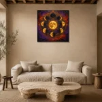 Premium Wall Art Kare Html Edition – ASTROLOGYNW2100 presented in a sophisticated home setting