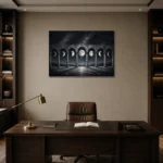 Premium Wall Art Yatay Html Edition – ASTROLOGYNW2103 displayed in a contemporary gallery-inspired room