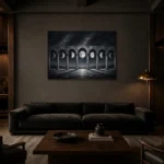 Premium Wall Art Yatay Html Edition – ASTROLOGYNW2103 shown in a warm modern interior