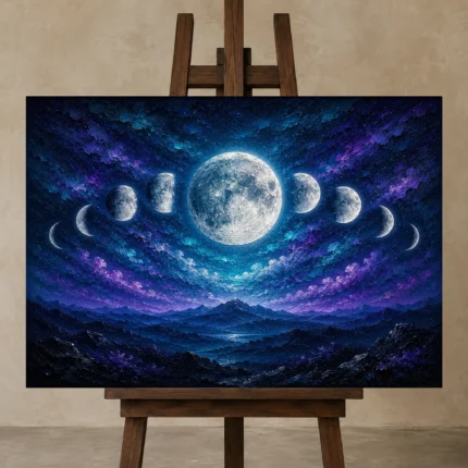 Premium Wall Art Yatay Html Edition – ASTROLOGYNW2106 displayed on a studio easel