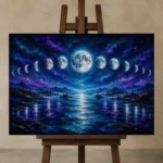 Premium Wall Art Yatay Html Edition – ASTROLOGYNW2108 displayed on a studio easel