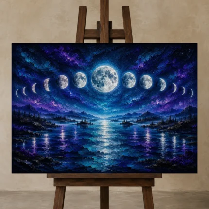 Premium Wall Art Yatay Html Edition – ASTROLOGYNW2108 displayed on a studio easel
