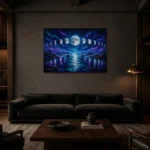 Premium Wall Art Yatay Html Edition – ASTROLOGYNW2108 shown in a warm modern interior