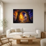Premium Wall Art Yatay Html Edition – ASTROLOGYNW2111 styled in a refined neutral interior