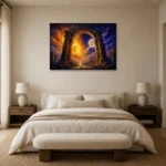 Premium Wall Art Yatay Html Edition – ASTROLOGYNW2111 showcased in an elegant minimalist interior