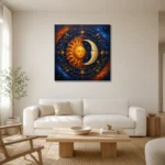 Premium Wall Art Kare Html Edition – ASTROLOGYNW2112 styled in a refined neutral interior