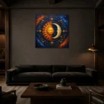 Premium Wall Art Kare Html Edition – ASTROLOGYNW2112 shown in a warm modern interior