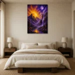 Premium Wall Art Dikey Html Edition – ASTROLOGYNW2116 showcased in an elegant minimalist interior