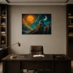 Premium Wall Art Yatay Html Edition – ASTROLOGYNW2120 displayed in a contemporary gallery-inspired room