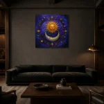 Premium Wall Art Kare Html Edition – ASTROLOGYNW2121 shown in a warm modern interior