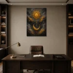 Premium Wall Art Dikey Html Edition – ASTROLOGYNW2124 displayed in a contemporary gallery-inspired room