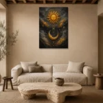 Premium Wall Art Dikey Html Edition – ASTROLOGYNW2124 presented in a sophisticated home setting