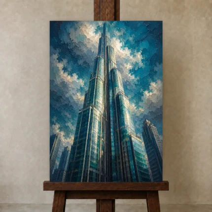 Premium Wall Art Yatay Html Edition – ASTROLOGYNW2127 displayed on a studio easel