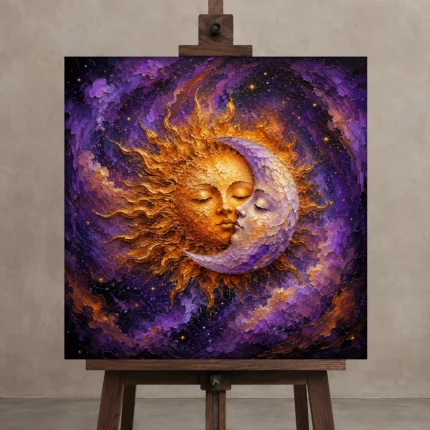 Premium Wall Art Kare Html Edition – ASTROLOGYNW2130 displayed on a studio easel