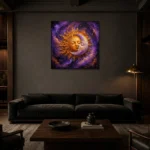 Premium Wall Art Kare Html Edition – ASTROLOGYNW2130 shown in a warm modern interior