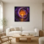 Premium Wall Art Kare Html Edition – ASTROLOGYNW2132 styled in a refined neutral interior