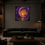 Premium Wall Art Kare Html Edition – ASTROLOGYNW2132 shown in a warm modern interior