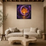 Premium Wall Art Kare Html Edition – ASTROLOGYNW2132 presented in a sophisticated home setting