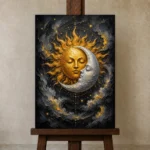 Premium Wall Art Dikey Html Edition – ASTROLOGYNW2133 displayed on a studio easel