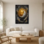 Premium Wall Art Dikey Html Edition – ASTROLOGYNW2133 styled in a refined neutral interior