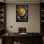 Premium Wall Art Dikey Html Edition – ASTROLOGYNW2133 displayed in a contemporary gallery-inspired room