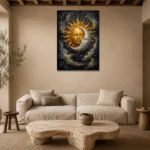 Premium Wall Art Dikey Html Edition – ASTROLOGYNW2133 presented in a sophisticated home setting